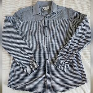 Jack & Jones Men's Gingham Button Down shirt size medium